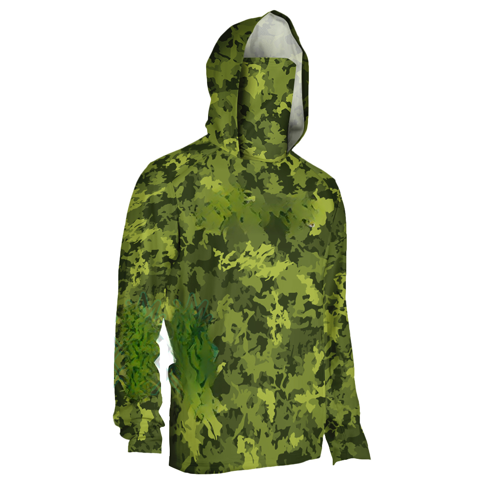 Fishing Shirt Uv Protection - Pakaian Memancing Kamuflase Pria, Baju Memancing