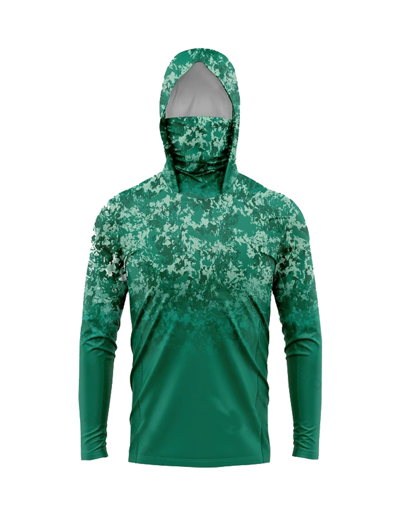 Fishing Shirt Uv Protection - Hoodie Pria Anti-UV UPF50+ untuk Memancing