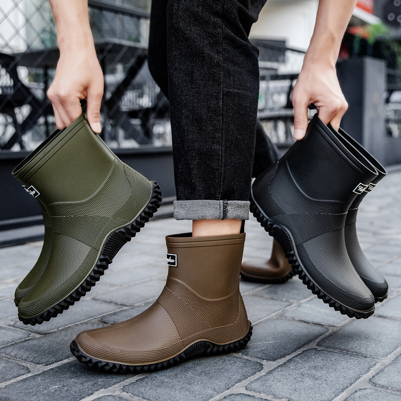 Sepatu Bot Hujan Pria Setengah - Fishing Boots ulasan dan harga