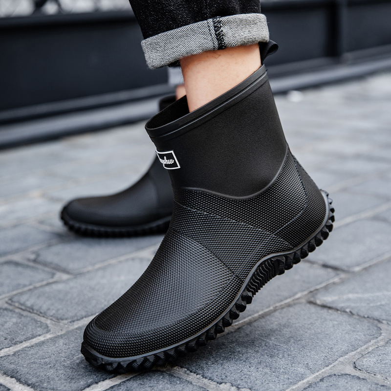 Sepatu Bot Hujan Pria Setengah - Fishing Boots ulasan dan harga
