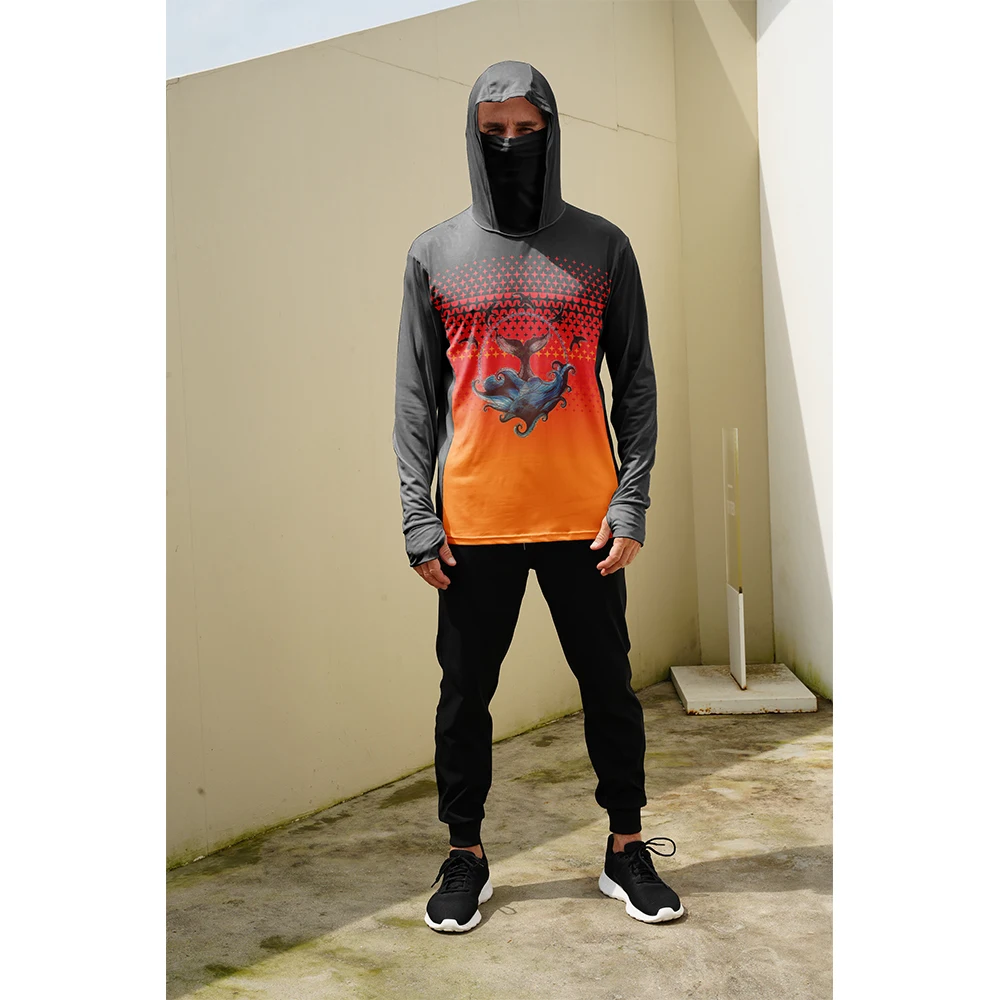 Kaos Pancing Pria Pelindung Ma - Fishing Hoodie ulasan dan harga