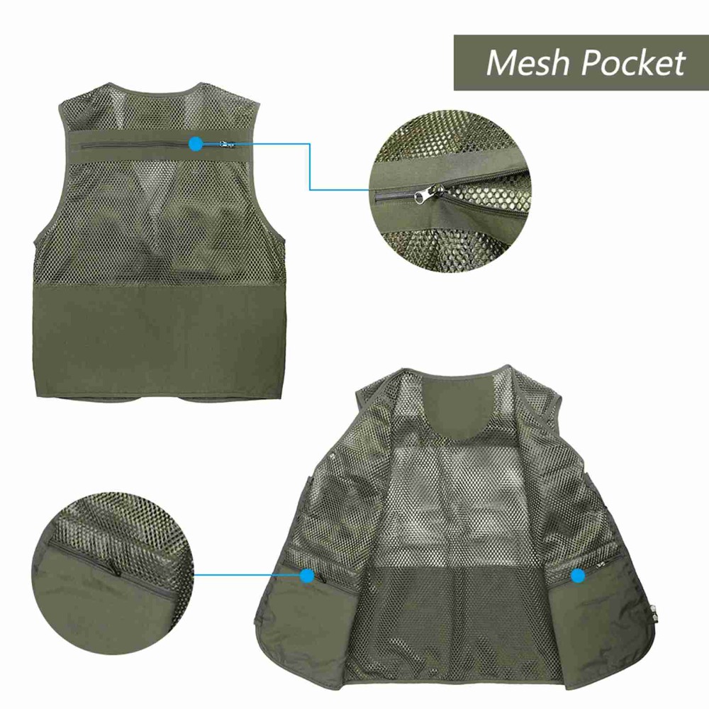 Rompi Memancing Tahan Lama den - Fishing Vest ulasan dan harga
