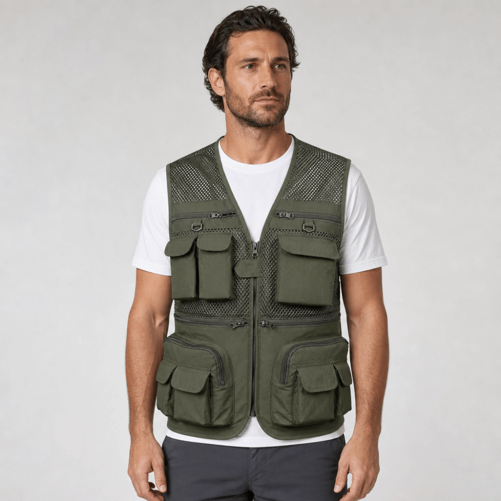 Rompi Memancing Tahan Lama den - Fishing Vest ulasan dan harga